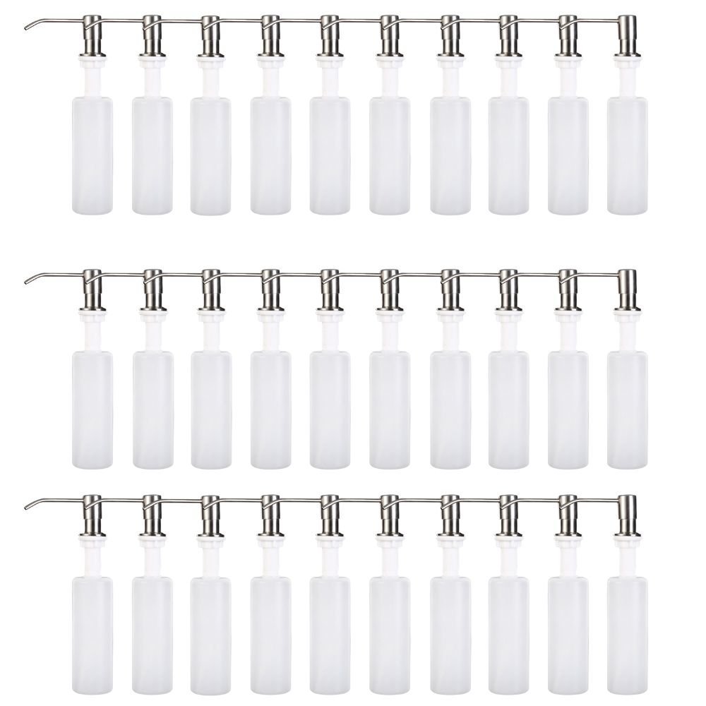 30 un Dispenser Dosador Inox Escovado 300ml Guimmis.casa - 1