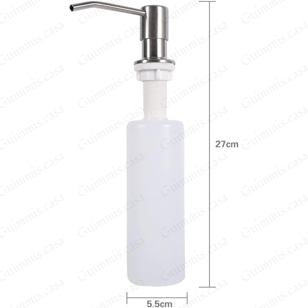 30 un Dispenser Dosador Inox Escovado 300ml Guimmis.casa - 5