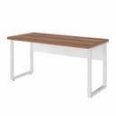 Ver mais imagens de Mesa Escritório Pé Quadro 1,50x0,60m sem Gavetas Nogal Sevilha Champanhe