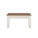 Ver imagem 3 de Mesa Escritório Pé Quadro 1,50x0,60m sem Gavetas Nogal Sevilha Champanhe