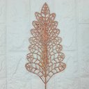 Ver imagem 1 de Folhas Flores Árvore Natal Gliter Rose Gold 40cm Kit 8pçs