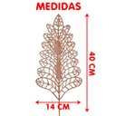 Ver imagem 3 de Folhas Flores Árvore Natal Gliter Rose Gold 40cm Kit 8pçs