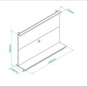 Ver imagem 5 de Painel para TV até 55 Polegadas 1 Prateleira BRV Móveis