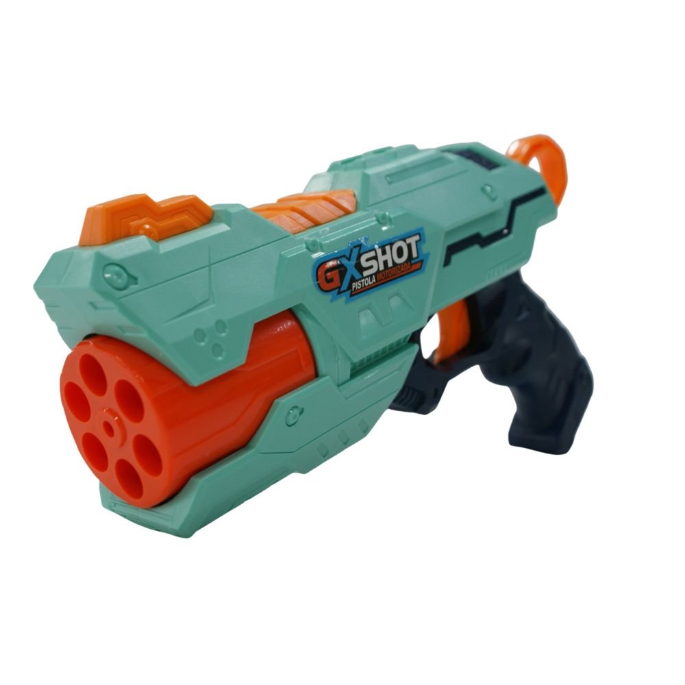 Lançador Gx Shot Power Gun com 10 Dardos Verde - Quanhe