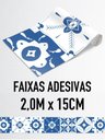 Ver imagem 5 de Faixa Decorativa Adesiva (autocolante) - Azulejo Azul 1