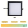 Painel Plafon Embutir Quadrado Led 18w Bivolt Bco / Pto Opus - Preto - Bco Neutro 4000k - 4