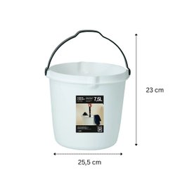 Kit Balde 7,5l 2 Organizadores Línea e Dispenser Lumini 2,6l - 6
