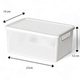 Kit Balde 7,5l 2 Organizadores Línea e Dispenser Lumini 2,6l - 5