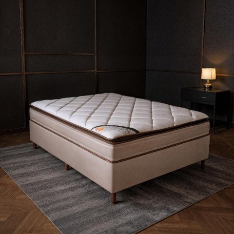 Colchão Casal Molas Ensacadas Colorado + Base 138x188x67