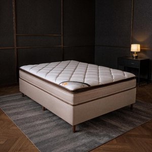 Colchão Casal Molas Ensacadas Colorado + Base 138x188x67