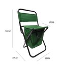 Ver imagem 4 de Cadeira de Camping Dobrável com Bolsa Organizador - Portátil