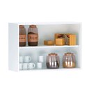 Ver imagem 2 de Armário Aéreo para Cozinha 2 Portas 80cm Multiuso Preto