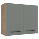 Ver imagem 1 de Armário de Cozinha Aéreo 80 cm 2 Portas Rustic/Cinza Agata Madesa