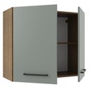 Ver imagem 5 de Armário de Cozinha Aéreo 80 cm 2 Portas Rustic/Cinza Agata Madesa