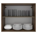 Ver imagem 4 de Armário de Cozinha Aéreo 80 cm 2 Portas Rustic/Cinza Agata Madesa