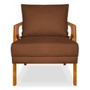Ver imagem 4 de Poltrona Mona Luxo Clinica Recepção Sala de Estar em Veludo:terra Cota