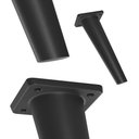 Ver imagem 4 de Kit 4 Pés para Moveis Cozinha Quarto Sala Anti-umidade Retro:preto