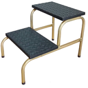 Ver imagem 3 de Kit 2 Escada Escadinha 2 Degraus Maca e Depilação e Estética Cor Dourada Medcombo