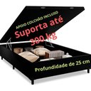 Ver imagem 5 de Cama Casal Box Baú 138x188 Entrega Apenas Cidade Sao Paulo - Suede - Preto