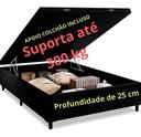 Ver imagem 5 de Cama Casal Box Baú 138x188 Entrega Apenas Cidade Sao Paulo - Suede - Preto