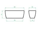 Ver imagem 5 de Kit 3 Vaso Planta 80x30 Jardineira Floreira Polietileno BGPLASTICOS V5 VERDE BANDEIRA 011