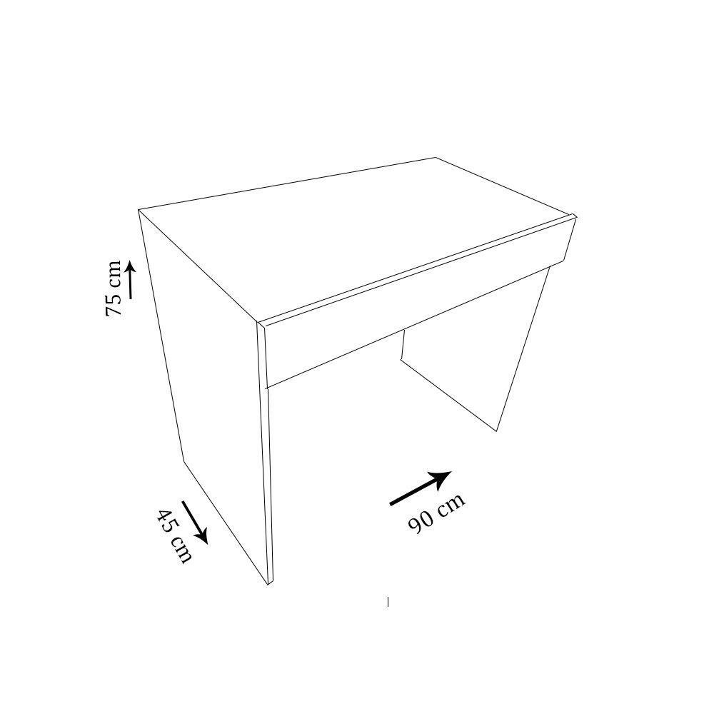 Mesa Office com Gaveta Madeirado em Mdf - 2