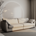 Ver imagem 2 de Sofá 4 Lugares Living Fixo Suécia 2,76m em Linho:mescla Bege