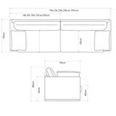 Ver imagem 6 de Sofá 4 Lugares Living Fixo Suécia 2,76m em Linho:mescla Bege