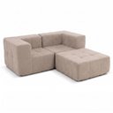 Ver imagem 6 de Sofá Sync Modular 2 Lugares com Apoio de Pés 258cm Boucle Capuccino Kappesberg