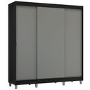Ver imagem 3 de Guarda-Roupa Casal com Pés 3 Portas de Correr Reno Madesa