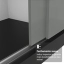 Ver imagem 6 de Guarda-Roupa Casal com Pés 3 Portas de Correr Reno Madesa