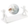 PRATELEIRA RETANGULAR PLASTICO LISA AUTOADESIVO 33X14,5X13,5:Branco - 4