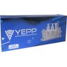 PRATELEIRA RETANGULAR PLASTICO LISA AUTOADESIVO 33X14,5X13,5:Branco - 2