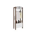Ver imagem 1 de Guarda Roupa Closet Modulado Az1011 C/ 2 Gavetas e 1 Prateleira Cor Branco/nogal - Tecno Mobili