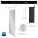 Ver imagem 4 de Espelho para Porta Branco 122x42cm Retangular