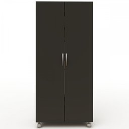 Armário para Escritório Multi 2 Portas Com Rodízio Preto - Pnr Móveis - 9 Armário para Escritório Multi 2 Portas Com Rodízio Preto - Pnr Móveis - 9