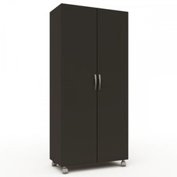 Armário para Escritório Multi 2 Portas Com Rodízio Preto - Pnr Móveis - 8 Armário para Escritório Multi 2 Portas Com Rodízio Preto - Pnr Móveis - 8