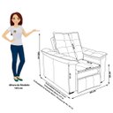 Ver imagem 7 de Poltrona do Papai Confortável Reclinável e Retrátil:vermelho