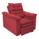 Ver imagem 1 de Poltrona do Papai Confortável Reclinável e Retrátil:vermelho