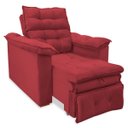 Ver imagem 2 de Poltrona do Papai Confortável Reclinável e Retrátil:vermelho
