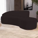 Ver imagem 2 de Sofá Living 4 Lugares 280cm Braço Esquerdo Mozart D06 Sintético Marrom - Mpozenato