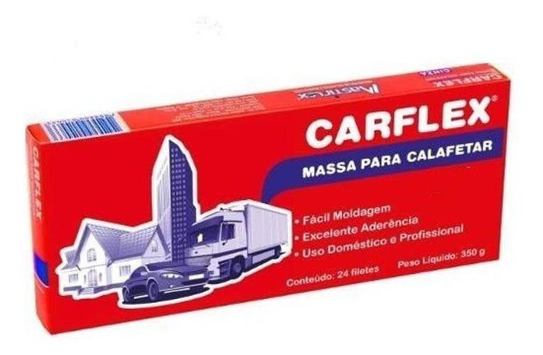 Massa para Calafetar Mastiflex Carflex Preto 24 Filetes 350g - 2