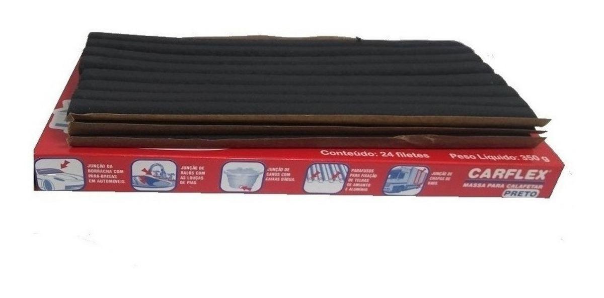Massa para Calafetar Mastiflex Carflex Preto 24 Filetes 350g - 1