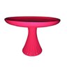 Boleira com Pé Cerâmica para Festas Casa Dami Decor Pink - 1