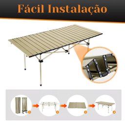 Mesa Dobrável Portátil para Camping - Praticidade e Conforto - 3