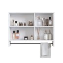 Ver imagem 7 de Espelheira para Banheiro Crpro-EPL006 1 Porta 2 Nichos MDP com Espelho 80cm Branca Multimóveis