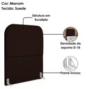 Ver imagem 4 de Cabeceira Solteiro 100 Cm com Frame Alana Suede Marrom Artte