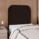 Ver imagem 2 de Cabeceira Solteiro 100 Cm com Frame Alana Suede Marrom Artte
