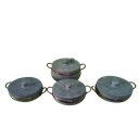 Ver imagem 1 de Jogo com 03 Panelas em Pedra Sabão + 01 Pressão