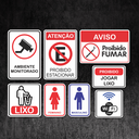 Ver imagem 2 de Kit 8 Placas De Sinalização Indicativos Avisos Atenção